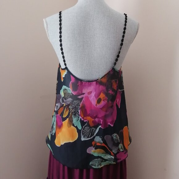 For Love and Lemons Sheer Floral Hi-Lo Top - Picture 3 of 7